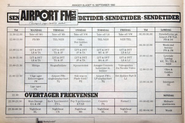 Sendetider i 1990